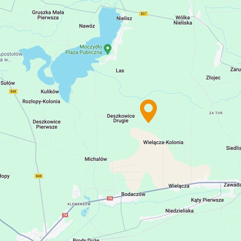 OutCider Inn – dom wakacyjny na Roztoczu, mapa